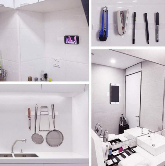 شريط لاصق نانو السحري الشفاف ✨ | تثبيت قوي، قابل للغسل وإعادة الاستعمال بدون حفر